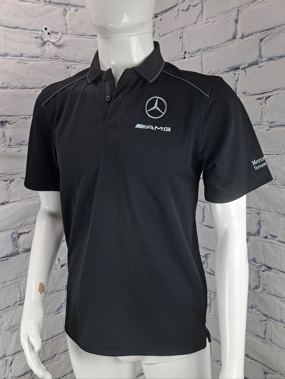 Mercedes Benz Men's Polo Shirt Logo AMG Promotional Hex Dry Stormtech golf Small - Picture 14 of 14